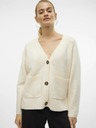 Vero Moda Beigefarbene Damen-Strickjacke Vero Moda Boom