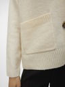 Vero Moda Beigefarbene Damen-Strickjacke Vero Moda Boom