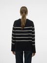 Vero Moda Beige und schwarz gestreifter Damenpullover Vero Moda Flawless