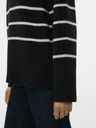 Vero Moda Beige und schwarz gestreifter Damenpullover Vero Moda Flawless