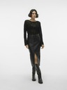 Vero Moda Schwarzer Damen Lederrock Vero Moda
