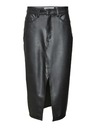 Vero Moda Schwarzer Damen Lederrock Vero Moda