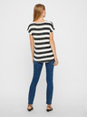 Vero Moda Schwarz-weiß gestreiftes VERO MODA Breitstreifen-T-Shirt