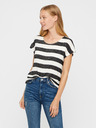 Vero Moda Schwarz-weiß gestreiftes VERO MODA Breitstreifen-T-Shirt