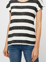 Vero Moda Schwarz-weiß gestreiftes VERO MODA Breitstreifen-T-Shirt