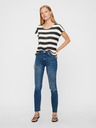 Vero Moda Schwarz-weiß gestreiftes VERO MODA Breitstreifen-T-Shirt