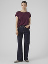 Vero Moda Burgunderrotes Damen-T-Shirt Vero Moda Mava