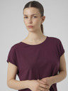 Vero Moda Burgunderrotes Damen-T-Shirt Vero Moda Mava