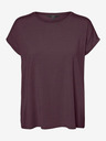 Vero Moda Burgunderrotes Damen-T-Shirt Vero Moda Mava