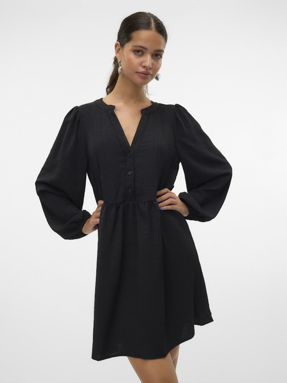 Vero Moda Schwarzes Vero Moda Emma Damenkleid
