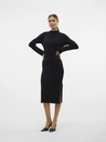 AWARE by VERO MODA Schwarzes Damen-Pullover-Kleid AWARE von VERO MODA Lynzi