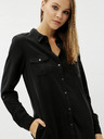 Vero Moda Schwarzes Damen-Hemdkleid mit Taschen VERO MODA Silla