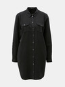 Vero Moda Schwarzes Damen-Hemdkleid mit Taschen VERO MODA Silla