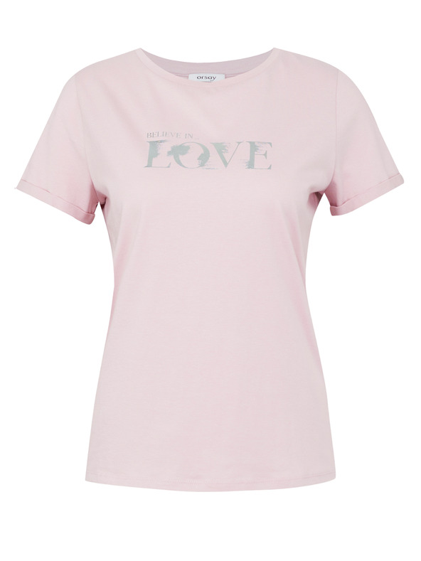 Orsay Hellrosa Damen Kurzarm-T-Shirt ORSAY