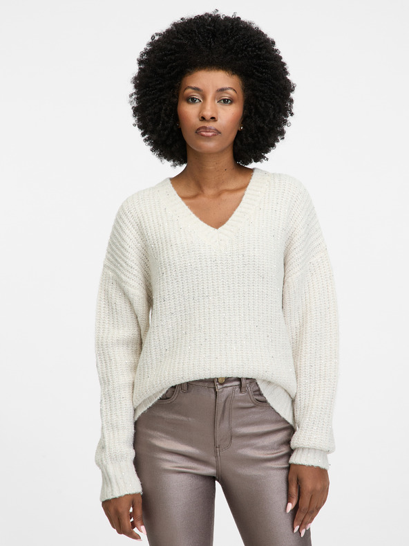 Orsay Cremefarbener Damenpullover ORSAY