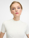 Orsay Weißes Damen-T-Shirt mit kurzen Ärmeln ORSAY