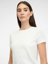 Orsay Weißes Damen-T-Shirt mit kurzen Ärmeln ORSAY