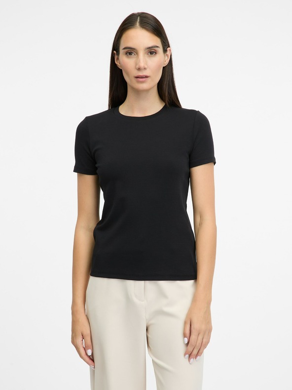 Orsay Schwarzes Damen Kurzarm-T-Shirt ORSAY