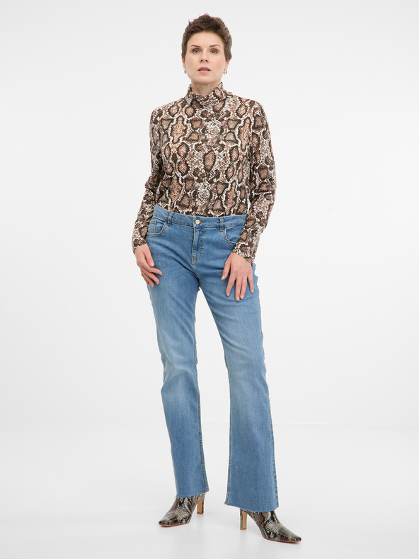 Orsay Beigefarbenes Damen-Langarm-T-Shirt ORSAY