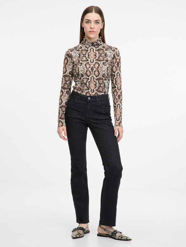 Orsay Beigefarbenes Damen-Langarm-T-Shirt ORSAY