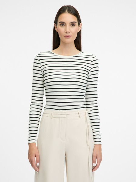 Orsay Cremefarbenes Damen-Langarm T-Shirt ORSAY