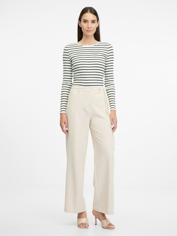 Orsay Cremefarbenes Damen-Langarm T-Shirt ORSAY