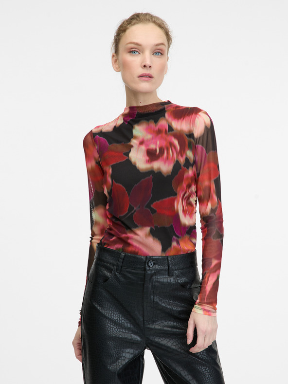 Orsay Rotes Damen-Langarm-T-Shirt ORSAY