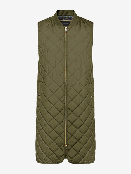 Geox Khaki Damen-Steppweste lang Geox Asheely