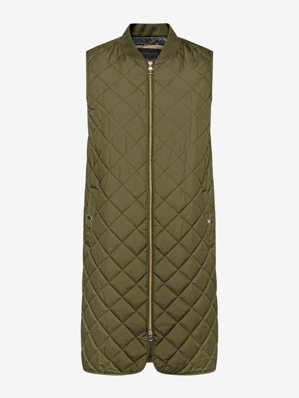 Geox Khaki Damen-Steppweste lang Geox Asheely