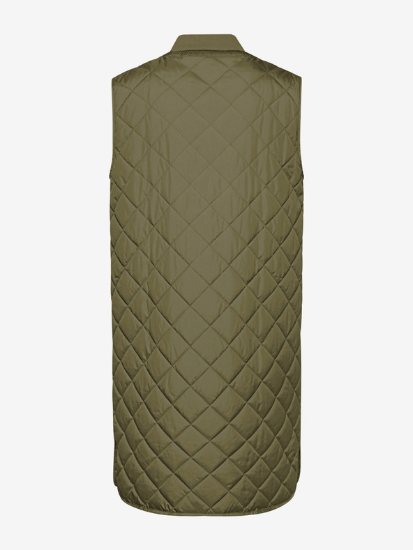 Geox Khaki Damen-Steppweste lang Geox Asheely