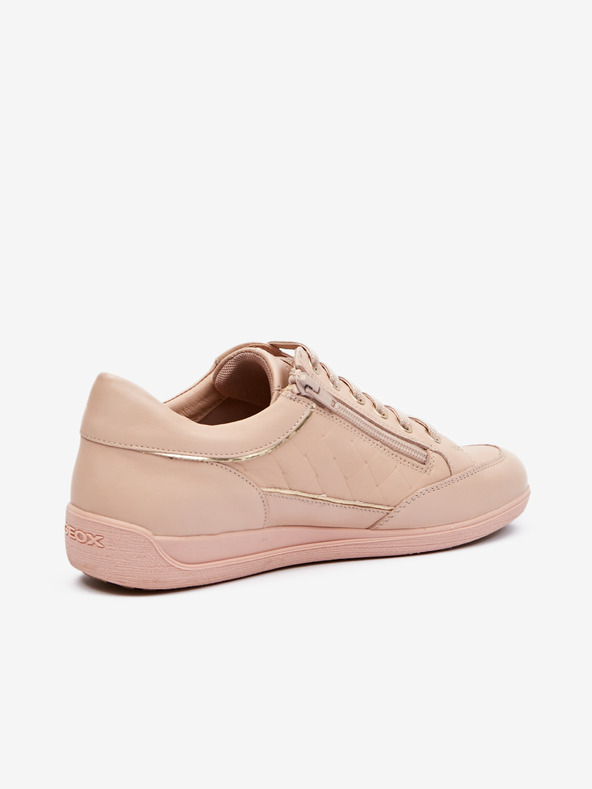 Geox Beigefarbene Damen-Sneakers aus Leder von Geox Myria