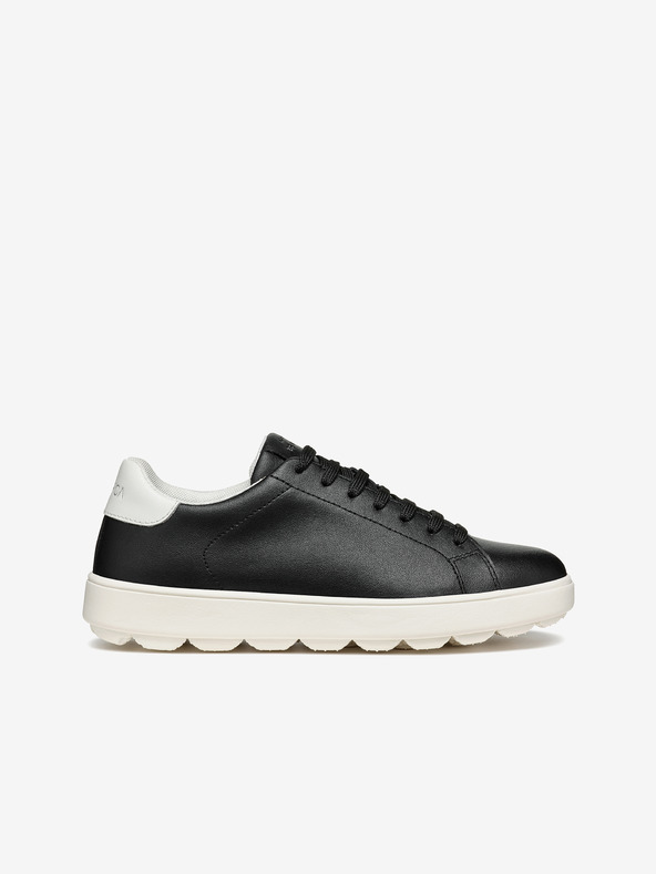 Geox Schwarz Damen Leder Turnschuhe Geox Spherica Ecub