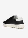 Geox Schwarz Damen Leder Turnschuhe Geox Spherica Ecub