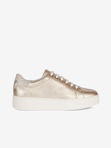 Geox Damen Ledersneaker in Goldfarbe Geox Skyely