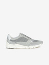 Geox Graue Damen-Sneakers mit Lederdetails Geox Sukie