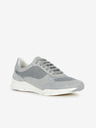 Geox Graue Damen-Sneakers mit Lederdetails Geox Sukie