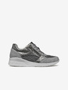 Geox Grau Damen Geox Haleney Turnschuhe