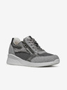 Geox Grau Damen Geox Haleney Turnschuhe