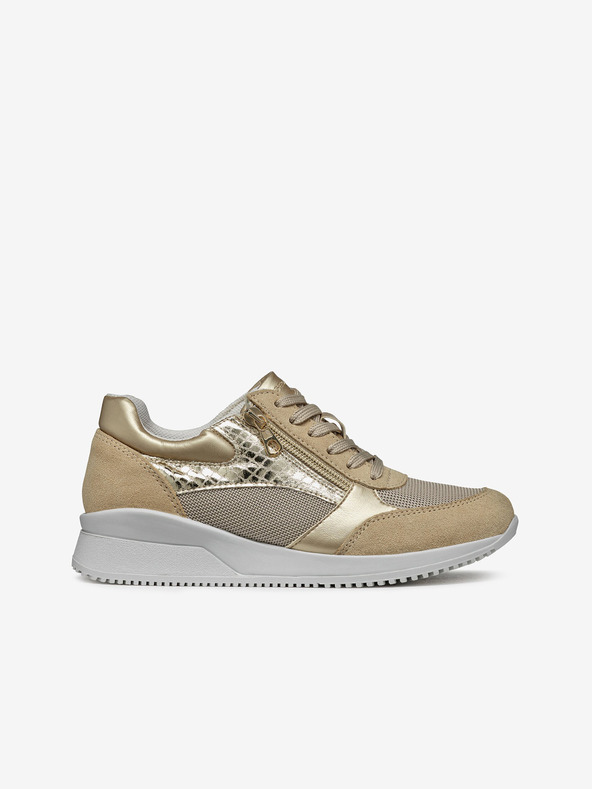 Geox Beige Damen-Sneaker Geox Haleney