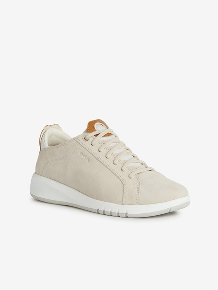 Geox Cremefarbene Damen-Sneaker Geox Aerantis