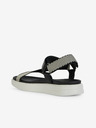 Geox Schwarze Damen-Ledersandalen Geox Xand