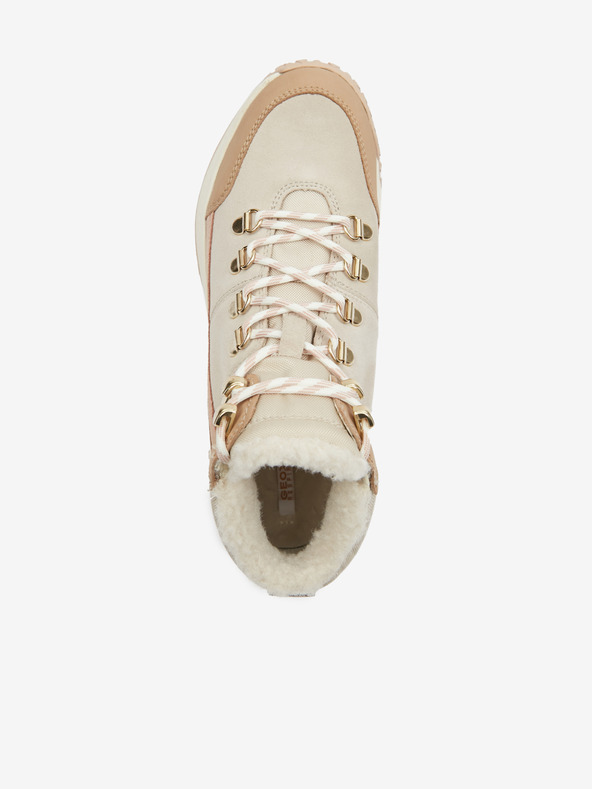 Geox Beige Damen-Wildleder-Stiefeletten Geox Oliviera