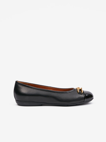 Geox Schwarze Damen Leder Ballerinas Geox Annytah