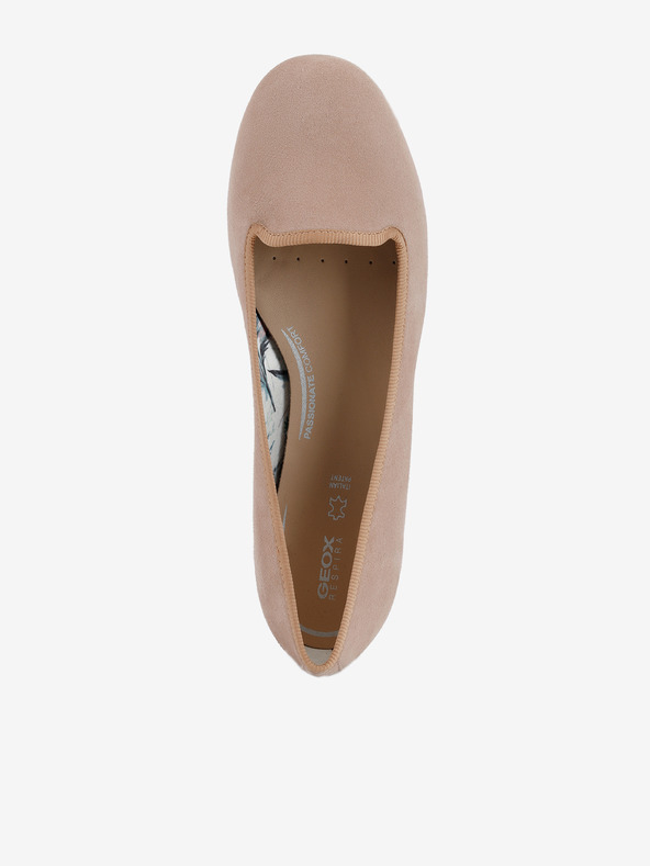 Geox Beige Geox Palmaria Wildlederballerinas für Damen