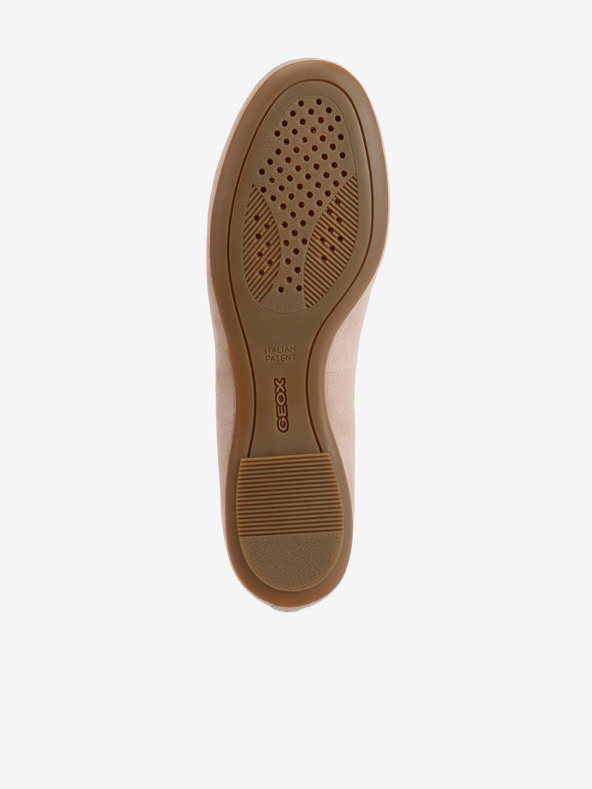 Geox Beige Geox Palmaria Wildlederballerinas für Damen