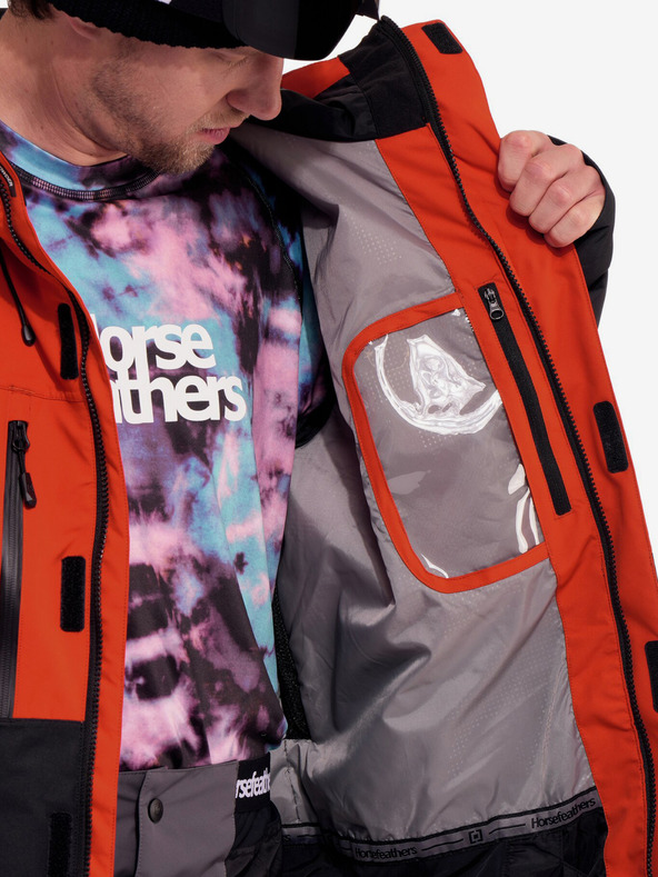 Horsefeathers Track Jacke - red clay/schwarz Horsefeathers