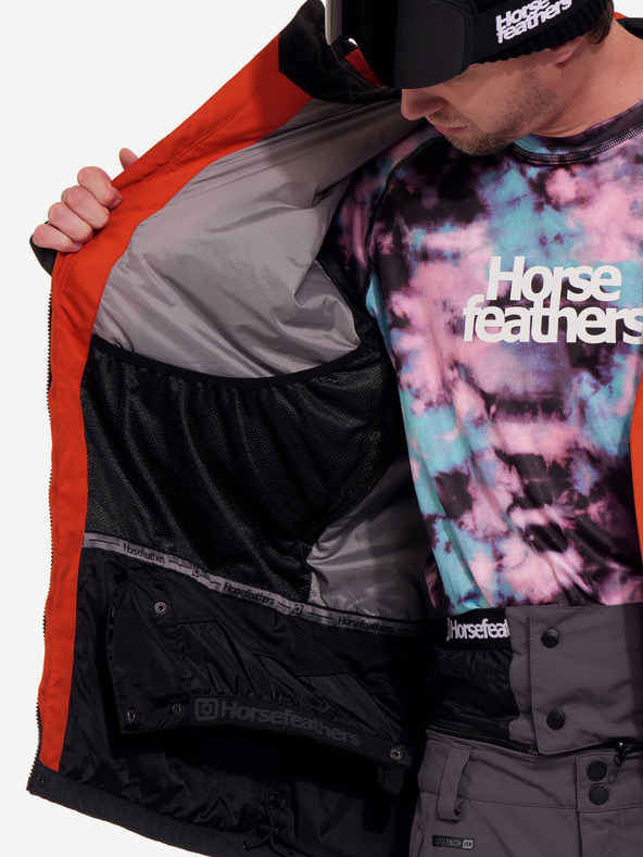 Horsefeathers Track Jacke - red clay/schwarz Horsefeathers