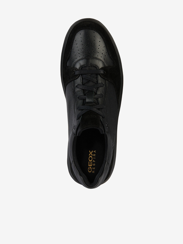 Geox Schwarze Herren-Ledersneaker Geox Deiven