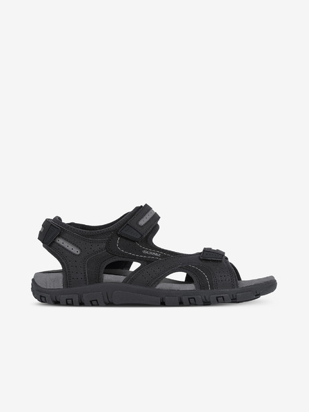 Geox Schwarze Herren Geox Strada Sandalen