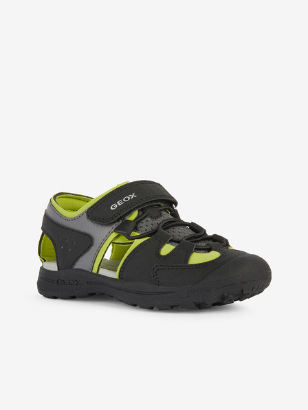Geox Grün-schwarze Jungen Outdoor Sandalen Geox Vaniett
